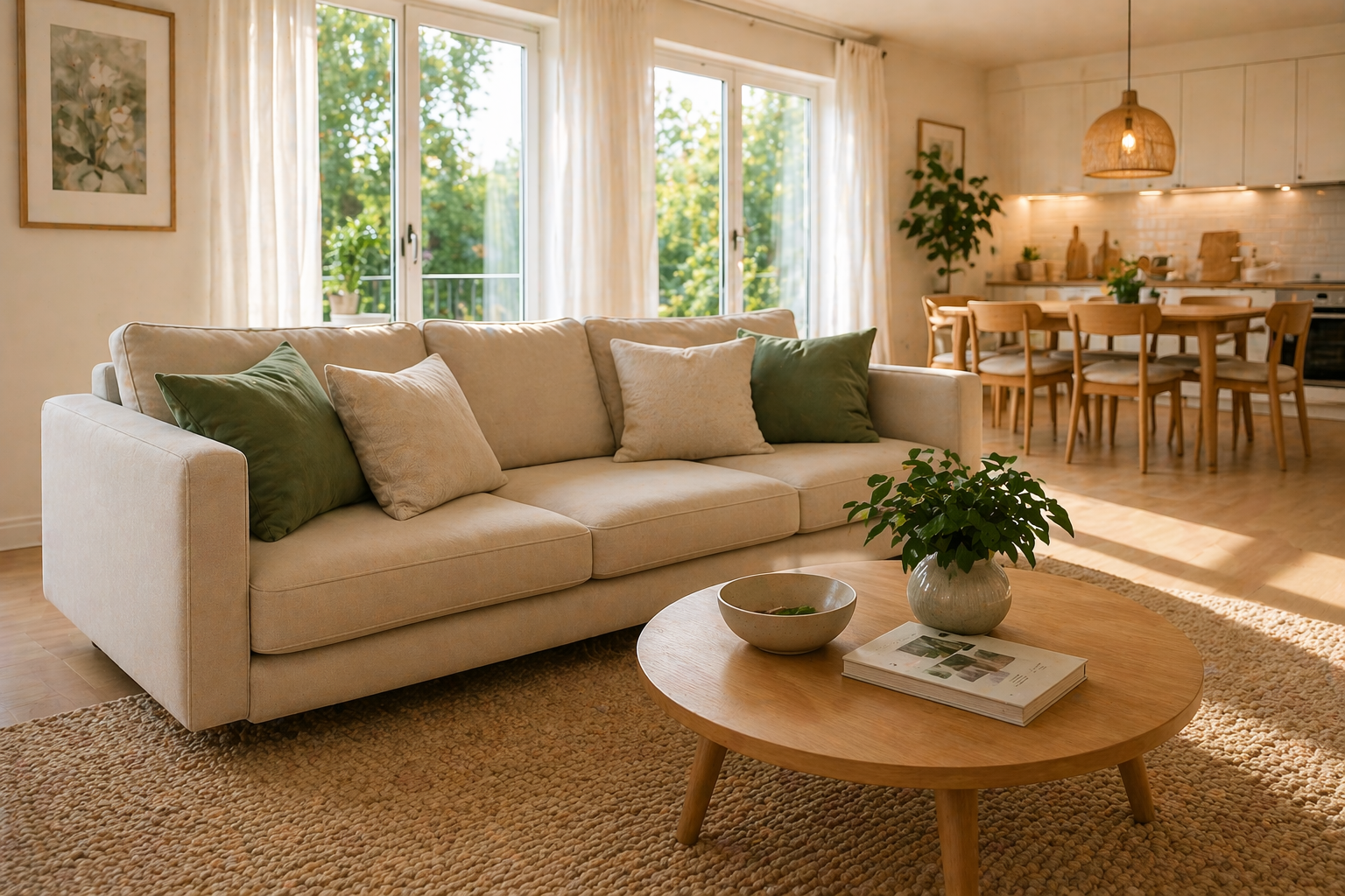 Holiday home and Airbnb living room