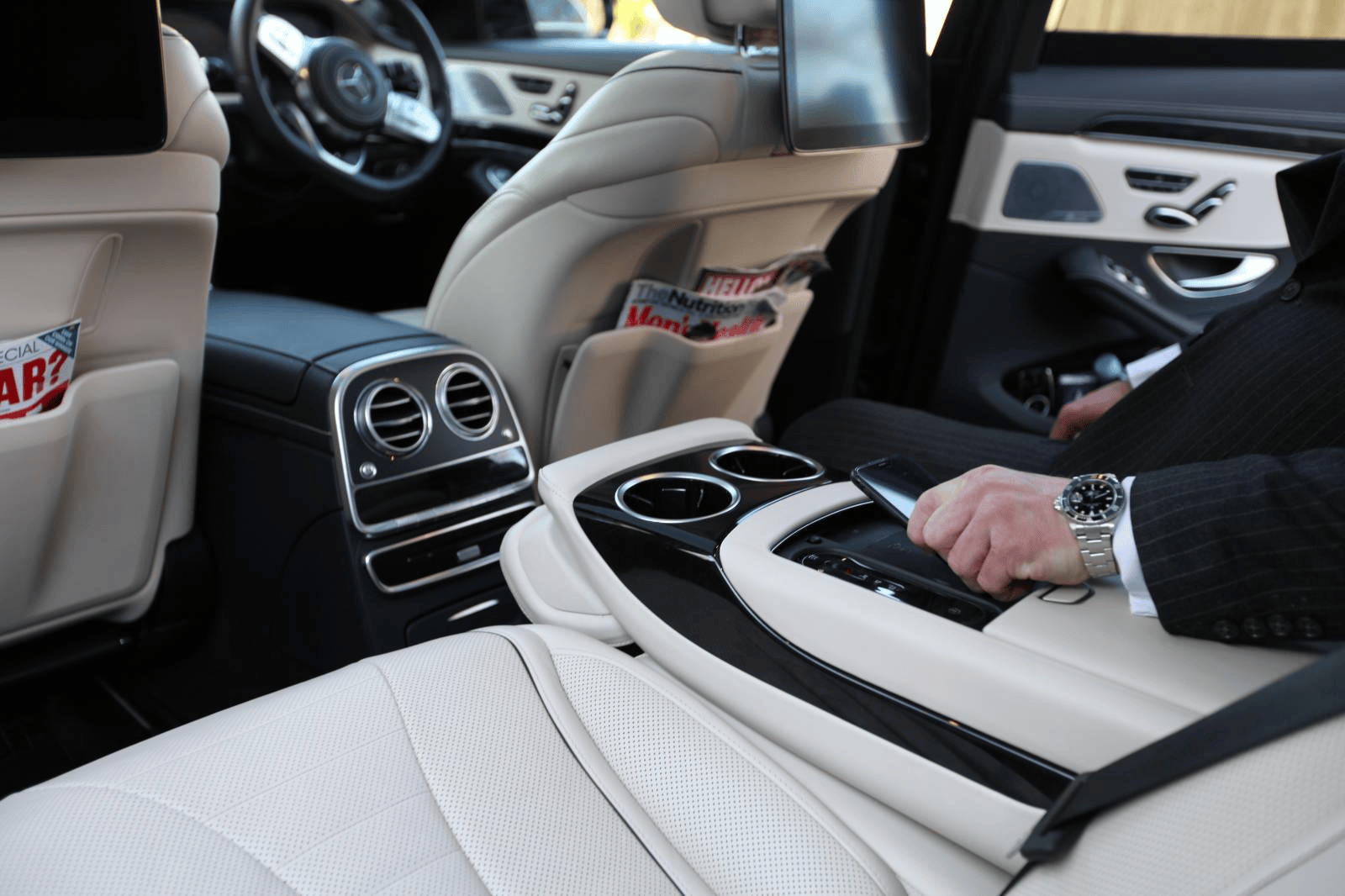 Clean modern vehicle interior