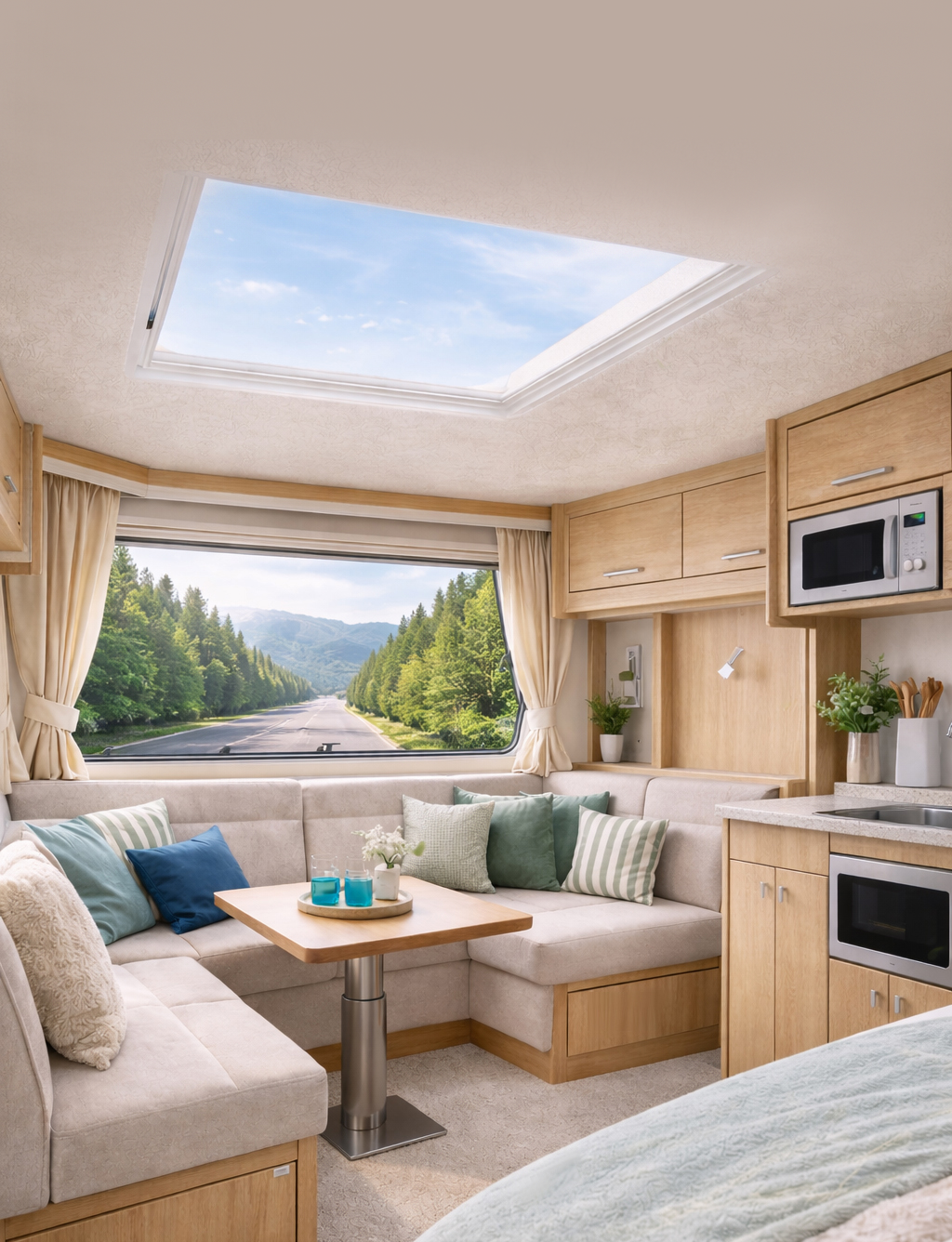 Caravan and motorhome interior