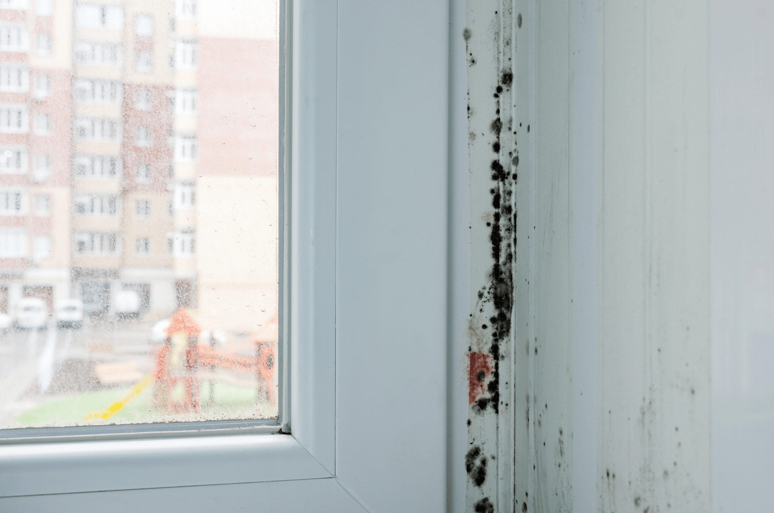 Mould-related air concern in a room corner