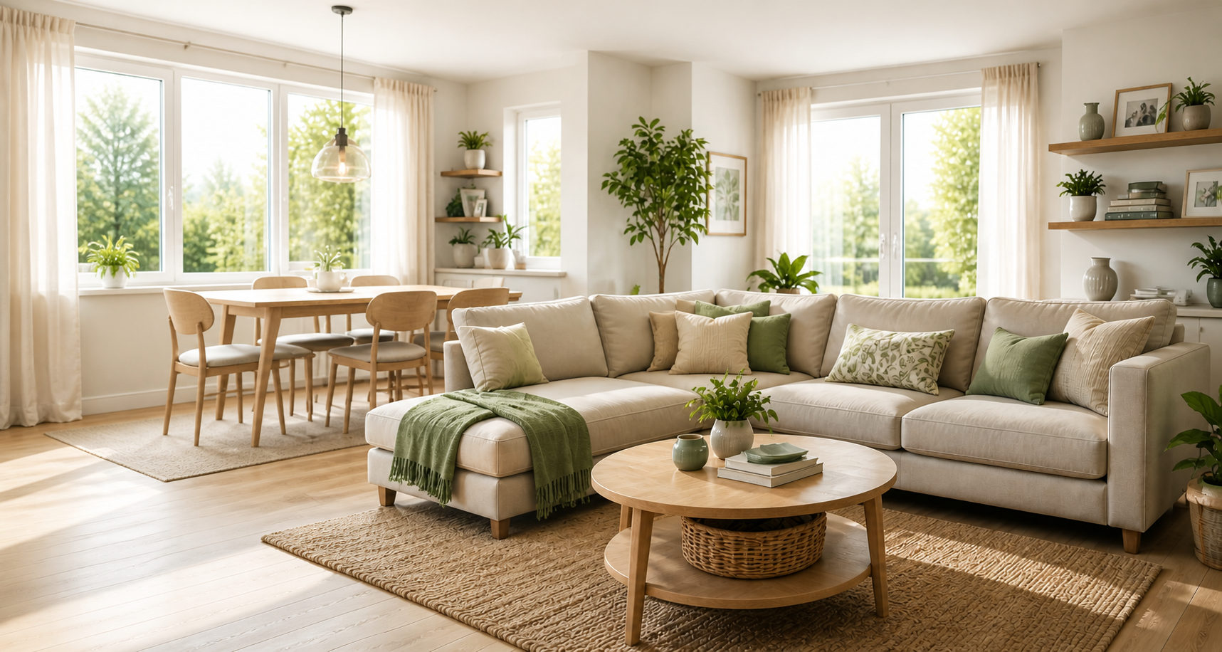 Clean move-out ready home interior for end of tenancy cleaning